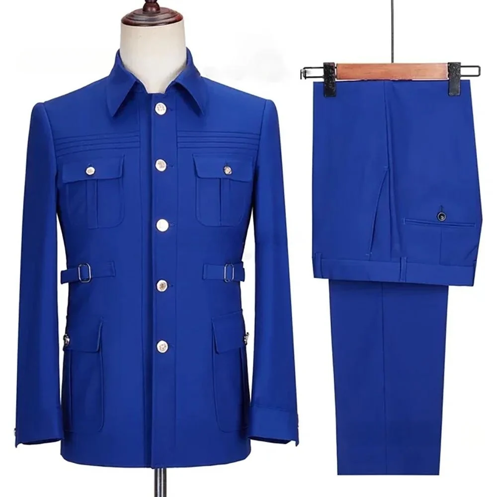 Amazon Foreign Trade Slim-Fit Two-Piece Wedding Prom Formal Wear Business Suit - Image 3