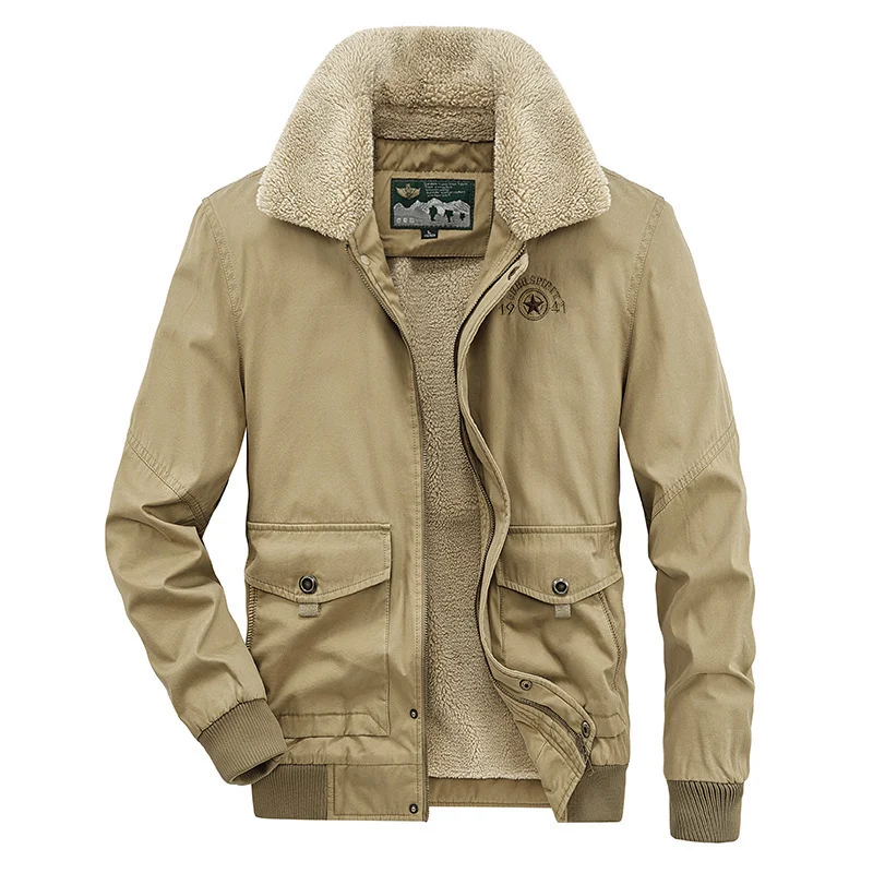 Multi-pocket Casual Cotton Jacket For Young And Middle-aged Adults - Image 7