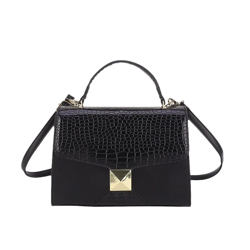 Mining Stone Pattern Stitching Square Pouch Women's Classic All-match Niche Shoulder Bag - Image 6