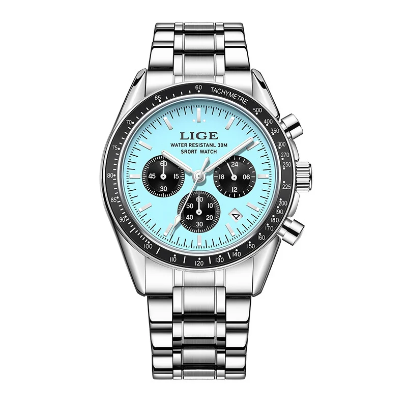 Mens Multifunctional Waterproof Calendar Luminous Quartz Watch - Image 7