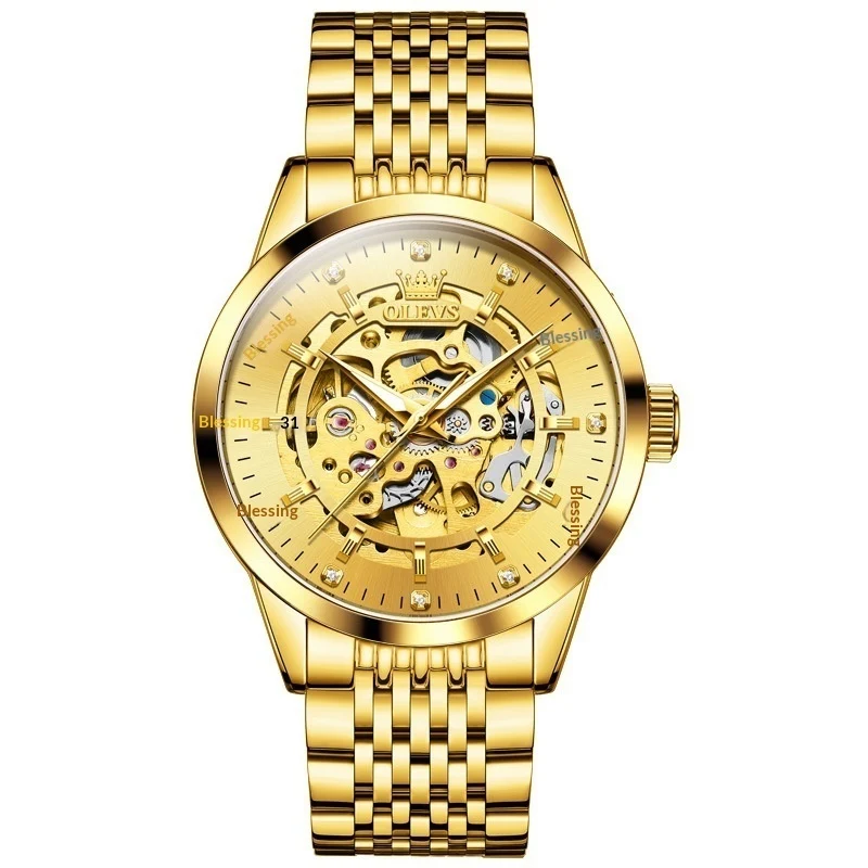 Fully Automatic Mechanical Skeleton Mens Watch - Image 3
