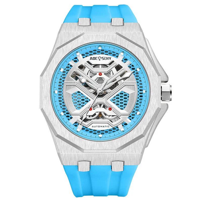 Trendy Hollow Mechanical Watch With Luminous Display And Water Resistance For Men - Image 6