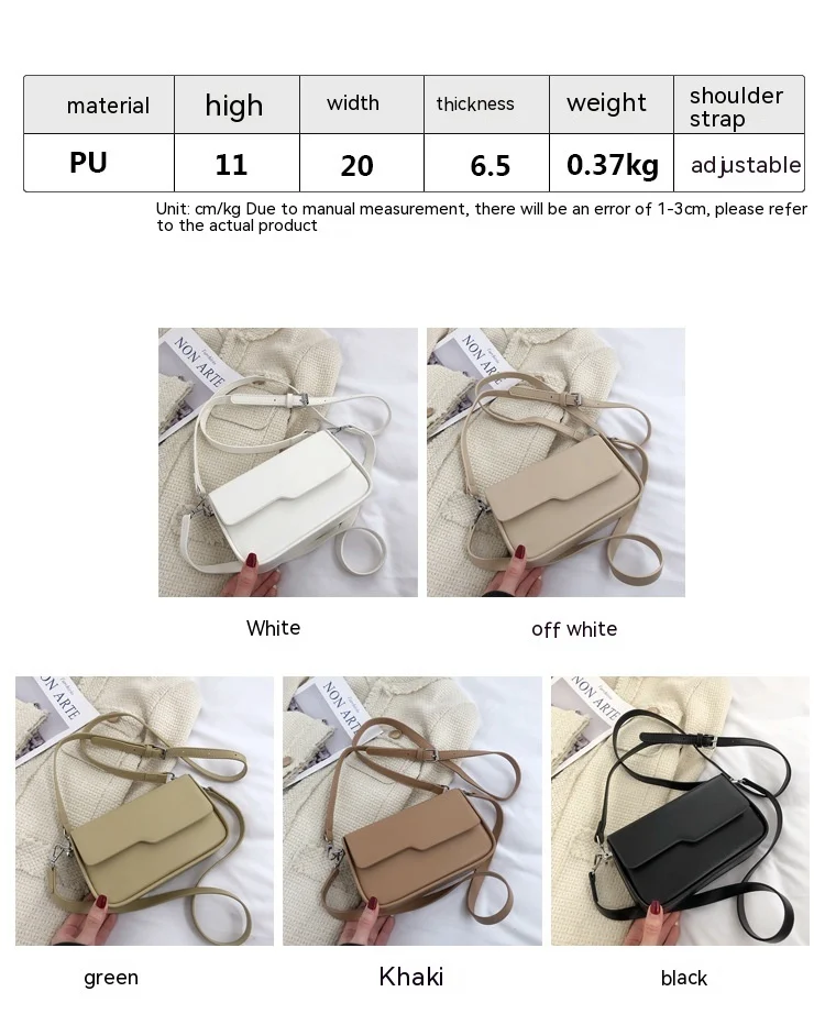 Niche Baguette Bag Korean Style Simple Underarm Shoulder Bag - Image 10