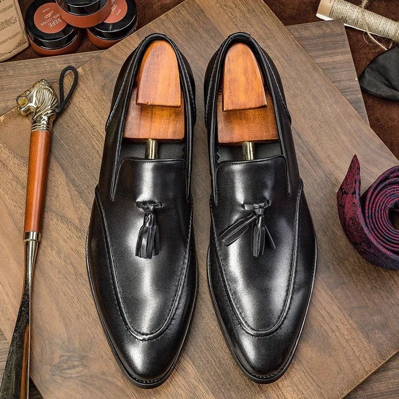 Business Casual Tassel Leather Shoes Men - Image 6