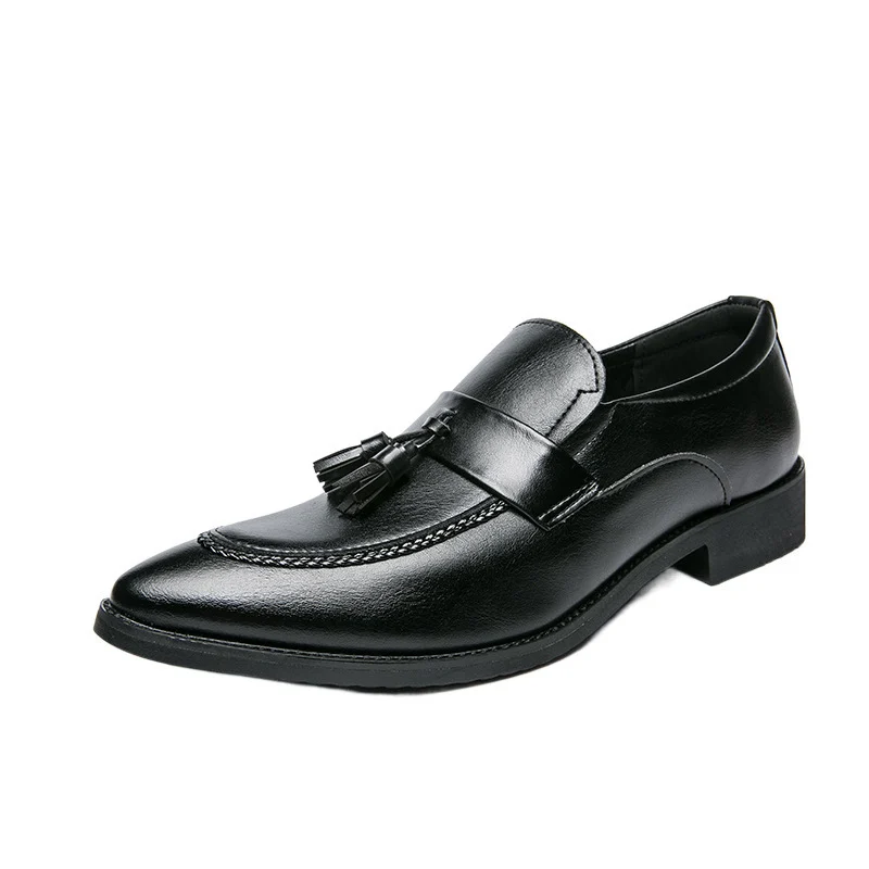 Mens British-style Casual Fashionable Business Tassel Leather Shoes - Image 7