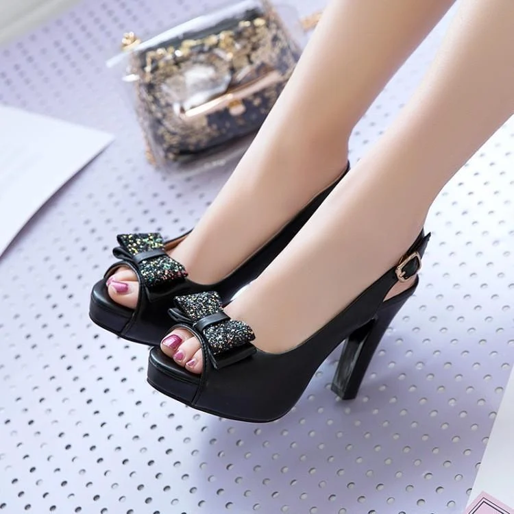 Bow high heel women shoes - Image 2