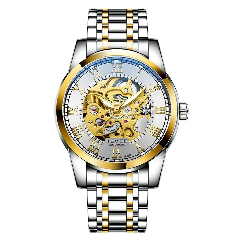 Waterproof Mens Automatic Minimalist Stylish Hollow Mechanical Luminous Watch - Image 8