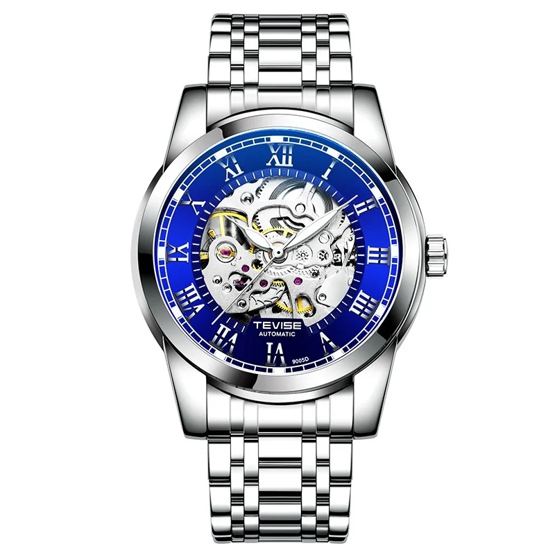 Waterproof Mens Automatic Minimalist Stylish Hollow Mechanical Luminous Watch - Image 6