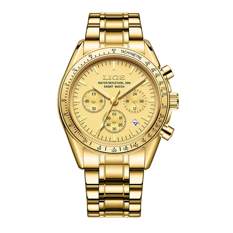 Mens Multifunctional Waterproof Calendar Luminous Quartz Watch - Image 8