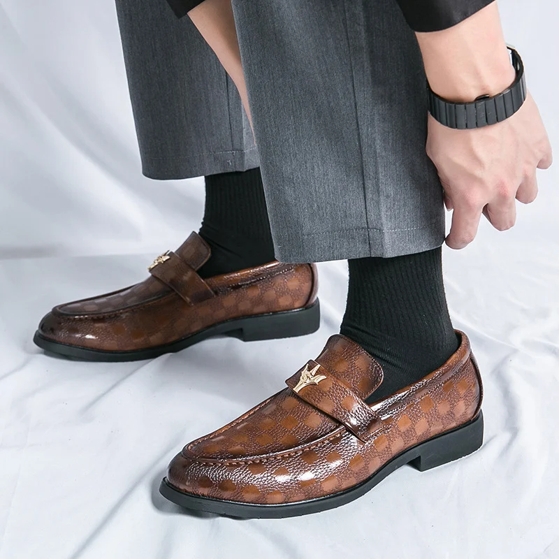 Mens Business Dress Leather Shoes For Summer And Autumn - Image 4