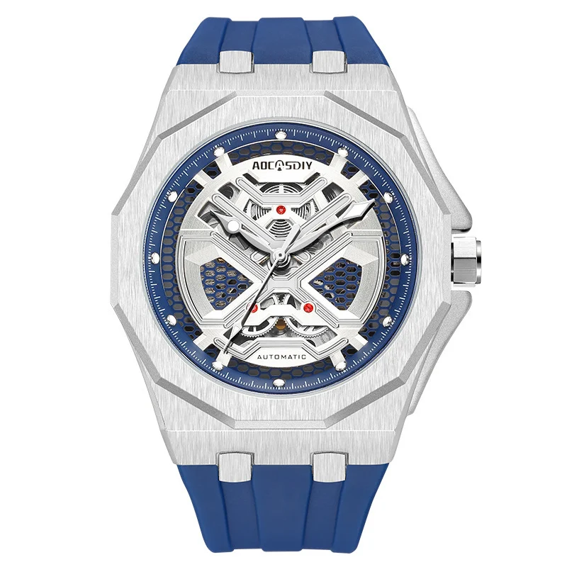 Trendy Hollow Mechanical Watch With Luminous Display And Water Resistance For Men - Image 8
