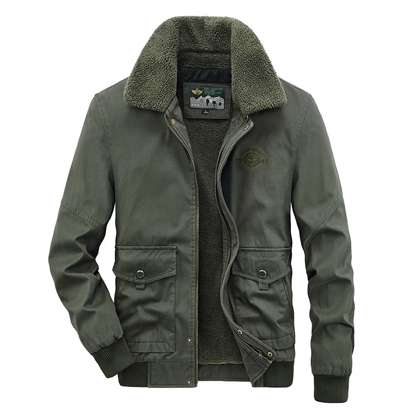 Multi-pocket Casual Cotton Jacket For Young And Middle-aged Adults - Image 5