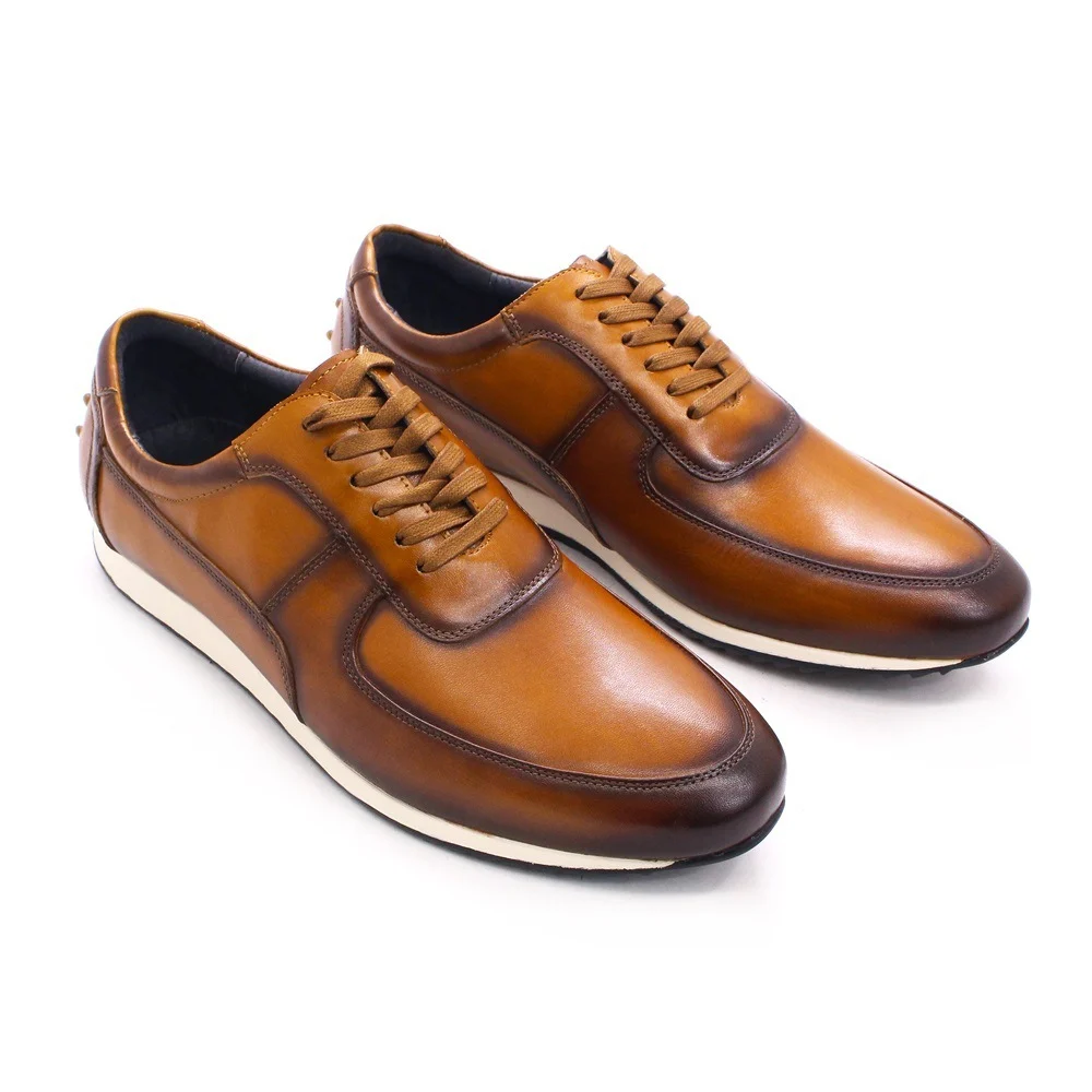 Sponge Leather Gentleman Mens Shoes With Rubber Outsole Heel - Image 5