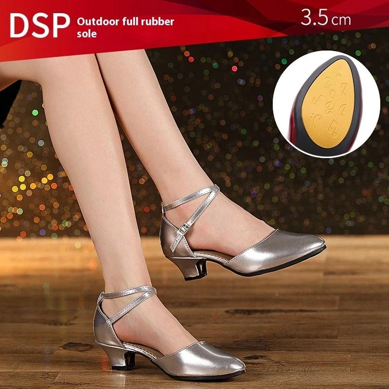 Latin Soft Bottom Square Dance Shoes Women - Image 4
