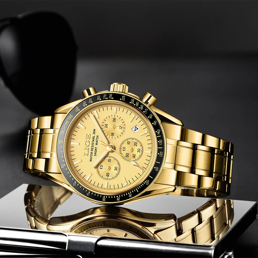 Mens Multifunctional Waterproof Calendar Luminous Quartz Watch - Image 6