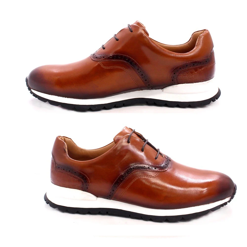 Breathable And Non Slip Leather Men Shoes - Image 3