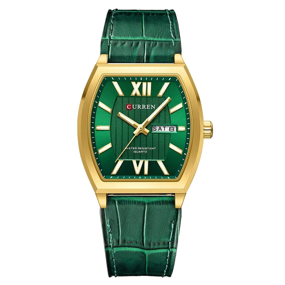 Dual-calendar Casual Leather Wristwatch Couples Watch - Image 2