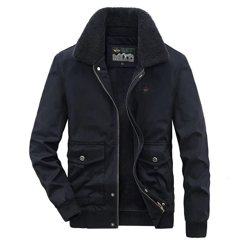 Multi-pocket Casual Cotton Jacket For Young And Middle-aged Adults - Image 9