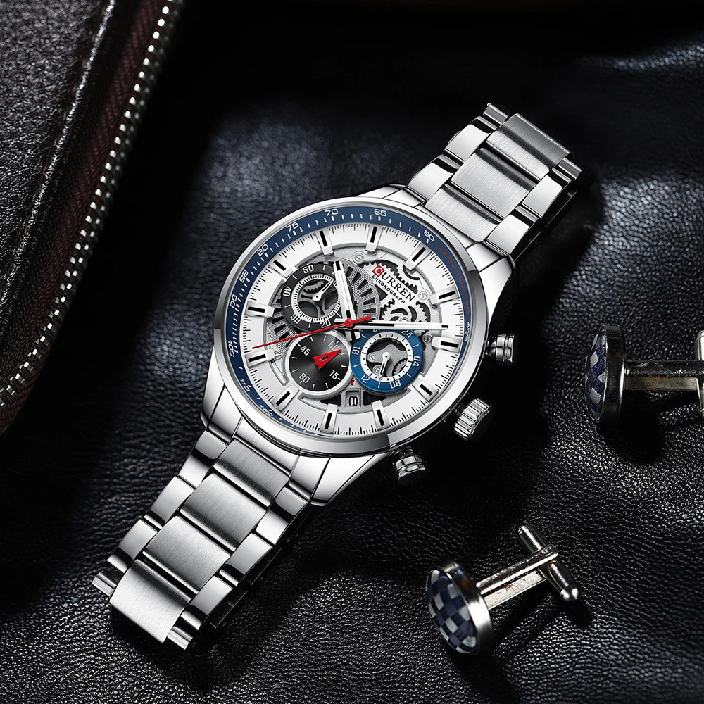 Men's Six-Hand Quartz Fashion Casual Watch