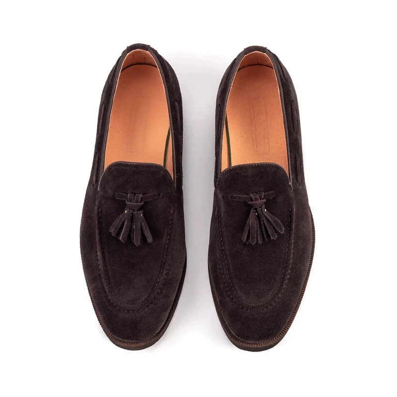 Mens Slip-on Leather Shoes Loafers For Commuting - Image 2