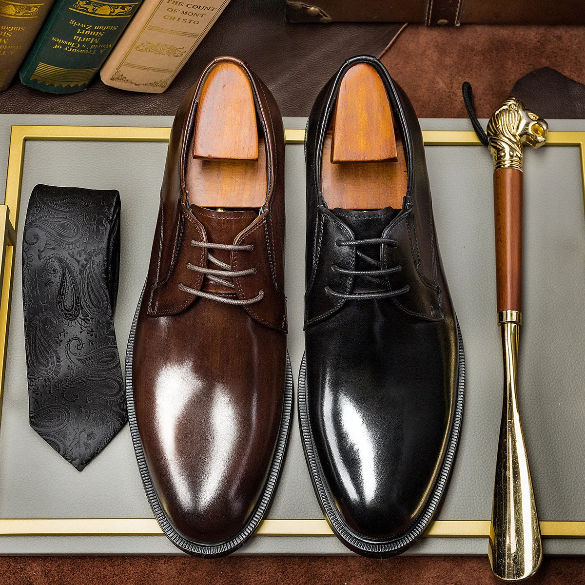 New Korean-style Mens Business Dress Leather Shoes - Image 5