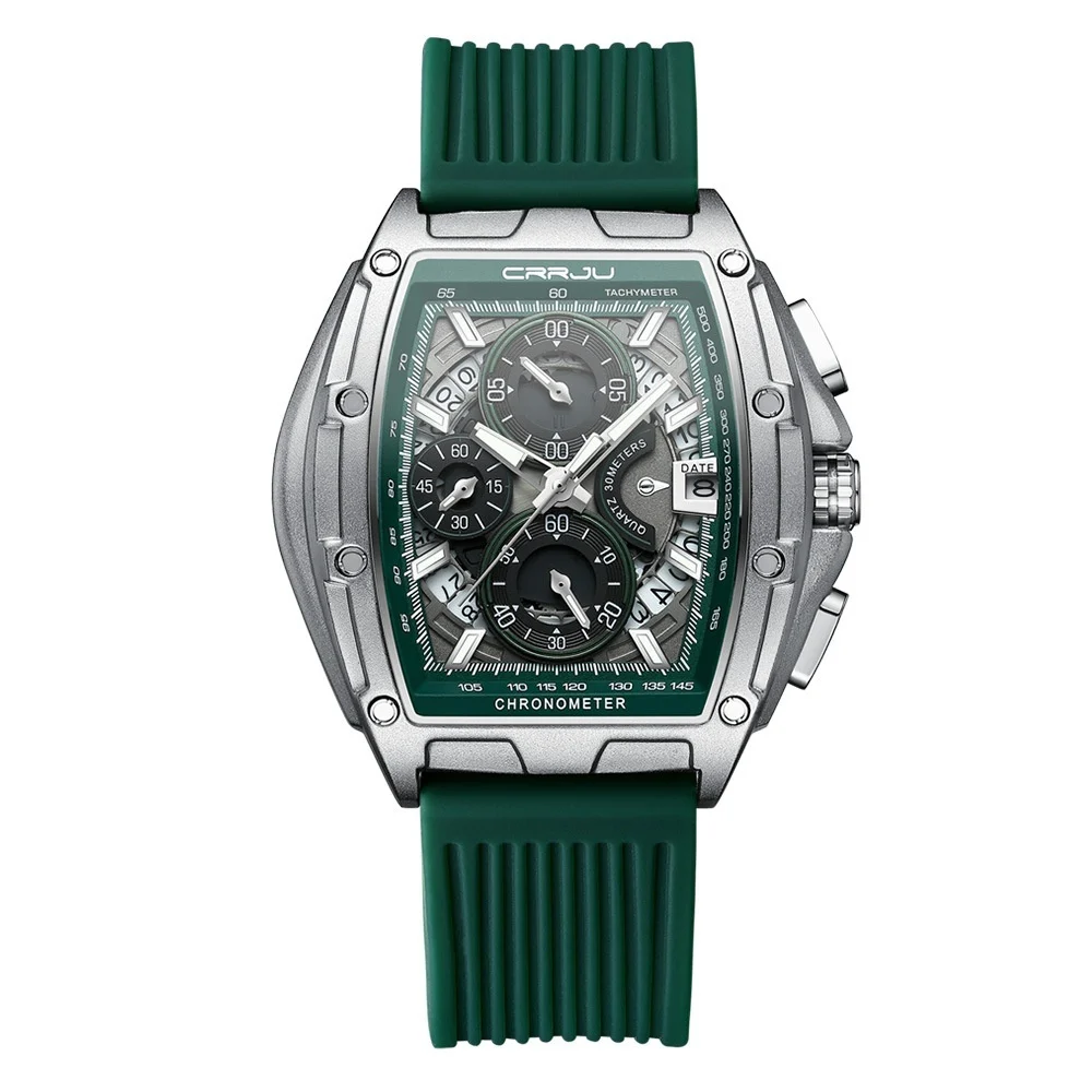 Neutral Waterproof Tape Calendar Multifunction Mens Watch Quartz Watch - Image 3