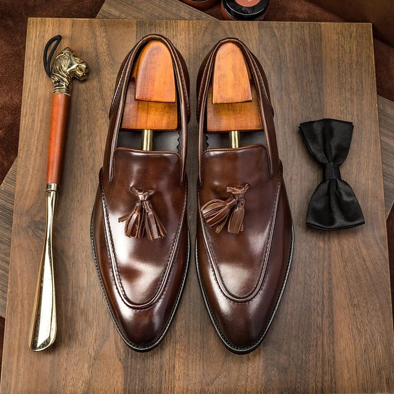 Business Casual Tassel Leather Shoes Men - Image 5