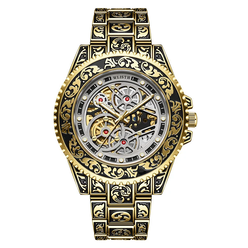 New Stylish Luminous Mens Fully Automatic Mechanical Watch A Trendy Vintage Timepiece - Image 3