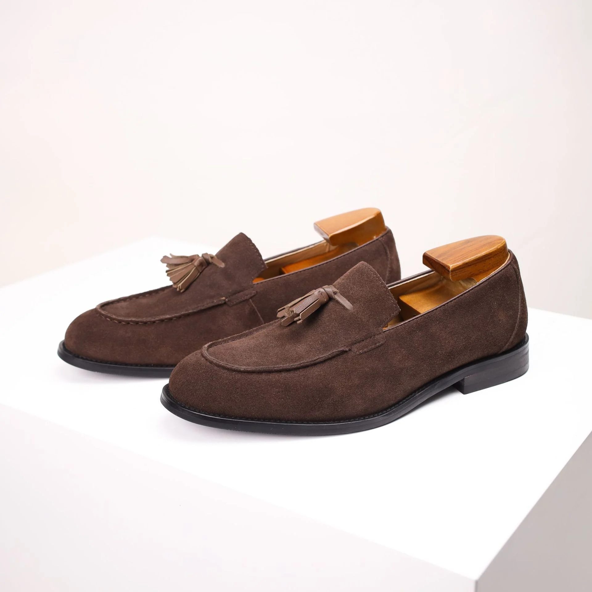 Lazy Slip-on British-style Suede Business Loafers Mens Fashion Shoes - Image 5