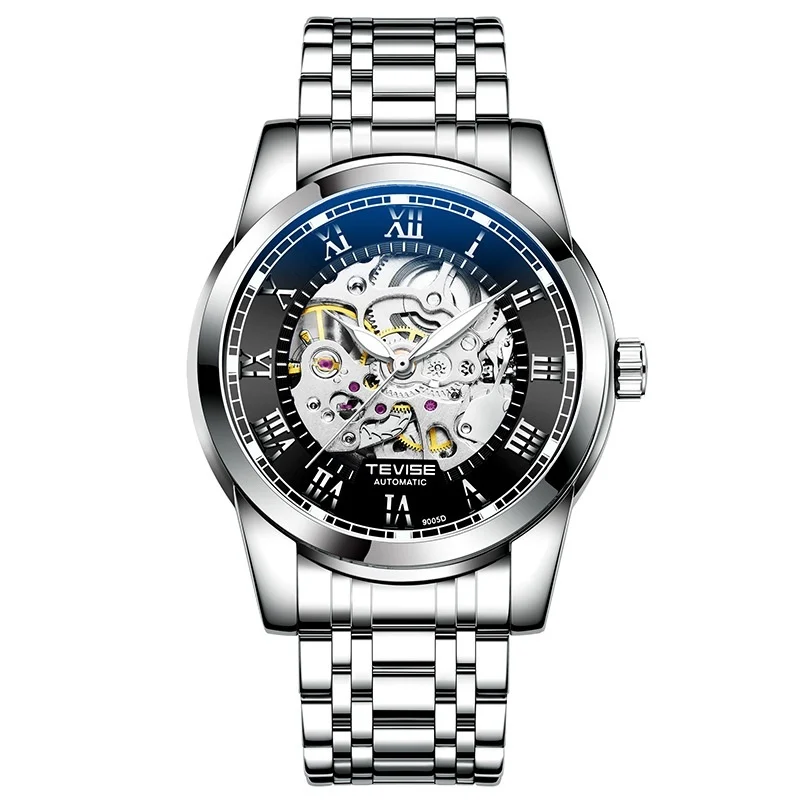 Waterproof Mens Automatic Minimalist Stylish Hollow Mechanical Luminous Watch - Image 5