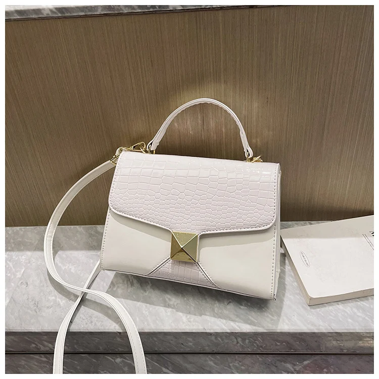 Mining Stone Pattern Stitching Square Pouch Women's Classic All-match Niche Shoulder Bag - Image 4