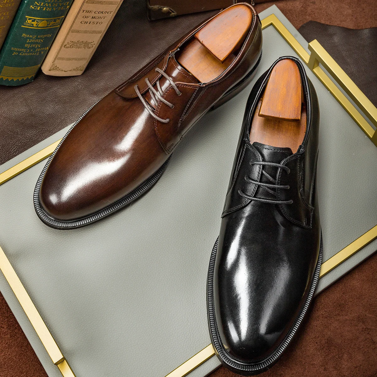 New Korean-style Mens Business Dress Leather Shoes - Image 2