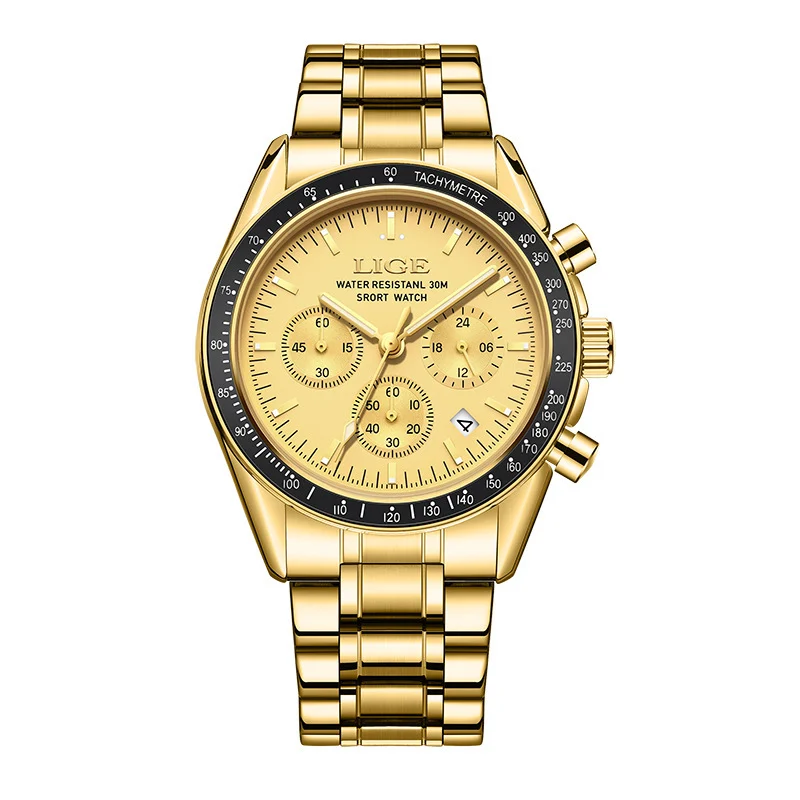 Mens Multifunctional Waterproof Calendar Luminous Quartz Watch - Image 4
