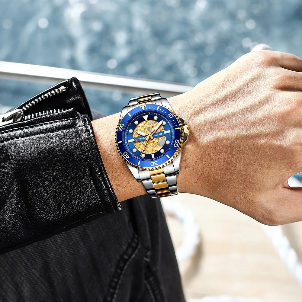 Business Quartz Mens Waterproof Round Watch - Image 3