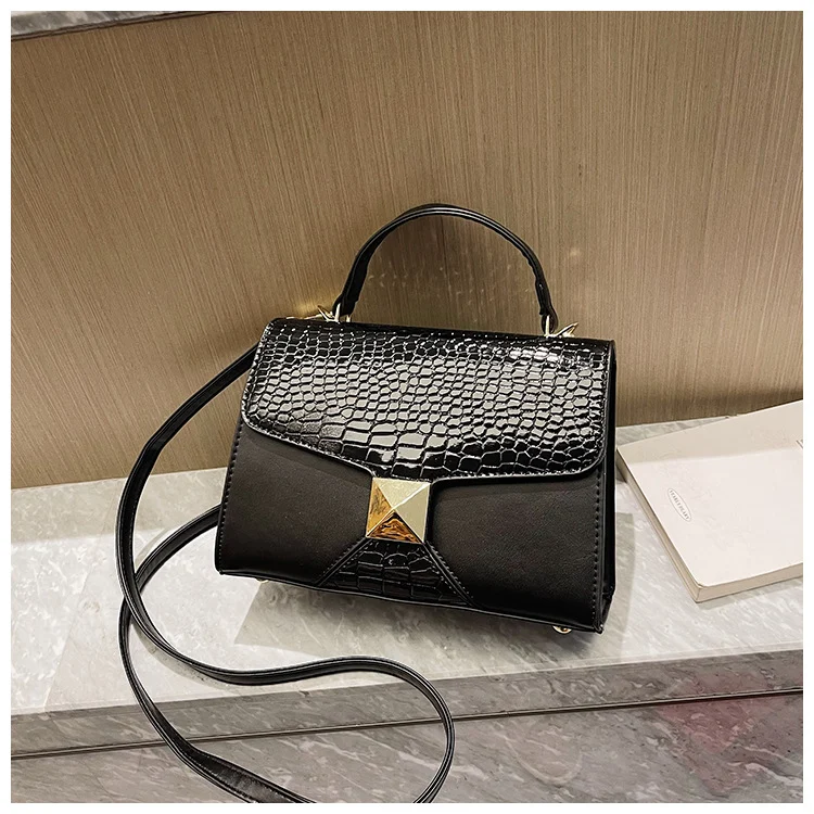Mining Stone Pattern Stitching Square Pouch Women's Classic All-match Niche Shoulder Bag - Image 10