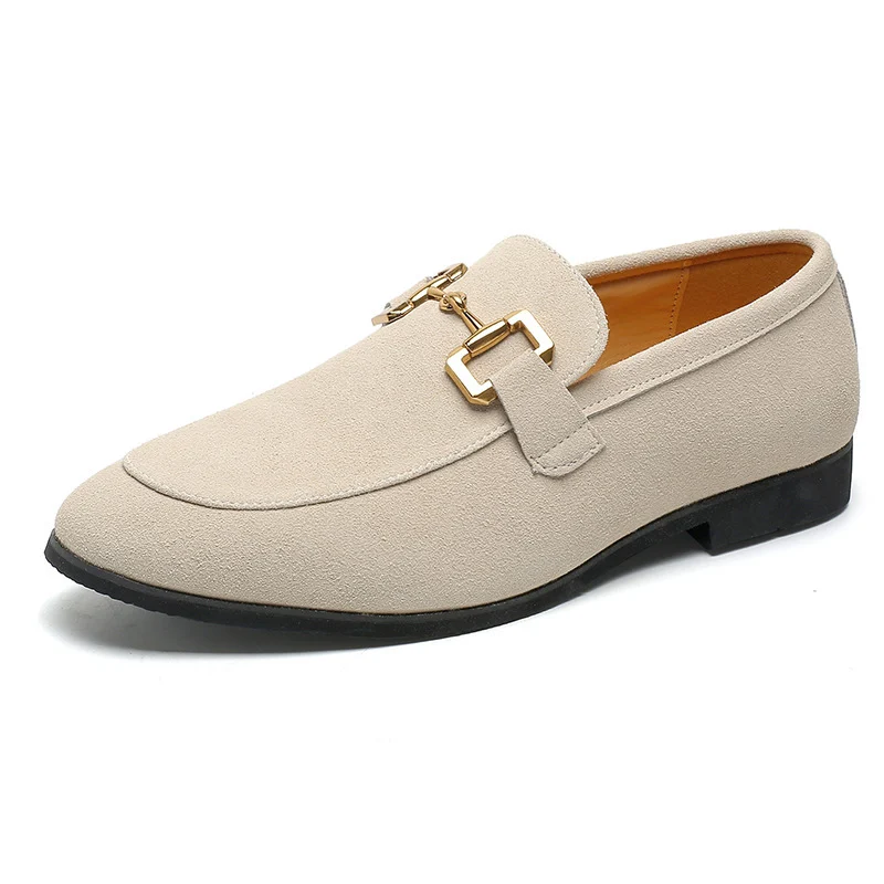 Mens Solid-Colored Glossy Casual Leather Dress Shoes For The Office - Image 7