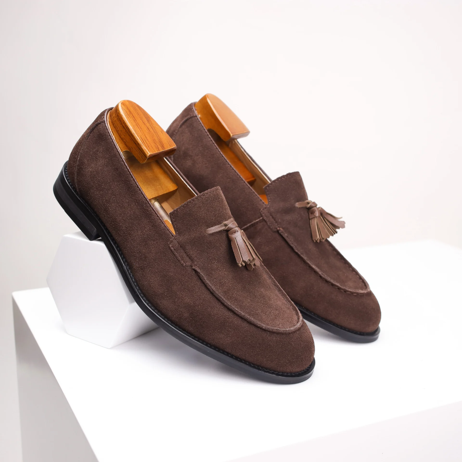 Lazy Slip-on British-style Suede Business Loafers Mens Fashion Shoes