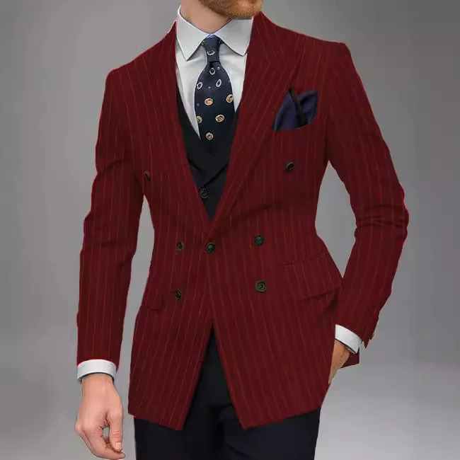 Business-Casual Tailored Suit Spring-Autumn Top For Men - Image 6