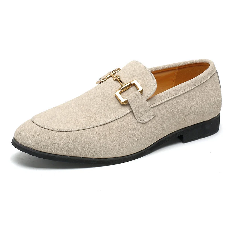 Mens Solid-Colored Glossy Casual Leather Dress Shoes For The Office - Image 6