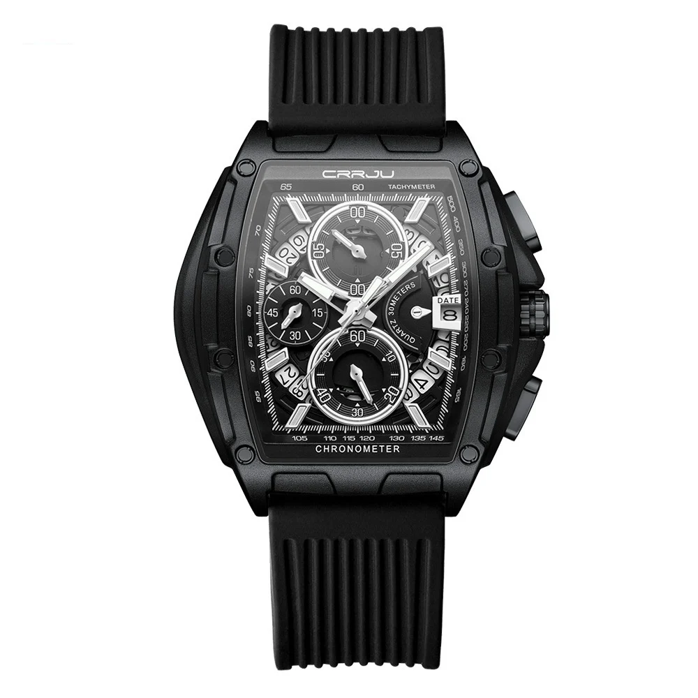 Neutral Waterproof Tape Calendar Multifunction Mens Watch Quartz Watch - Image 6