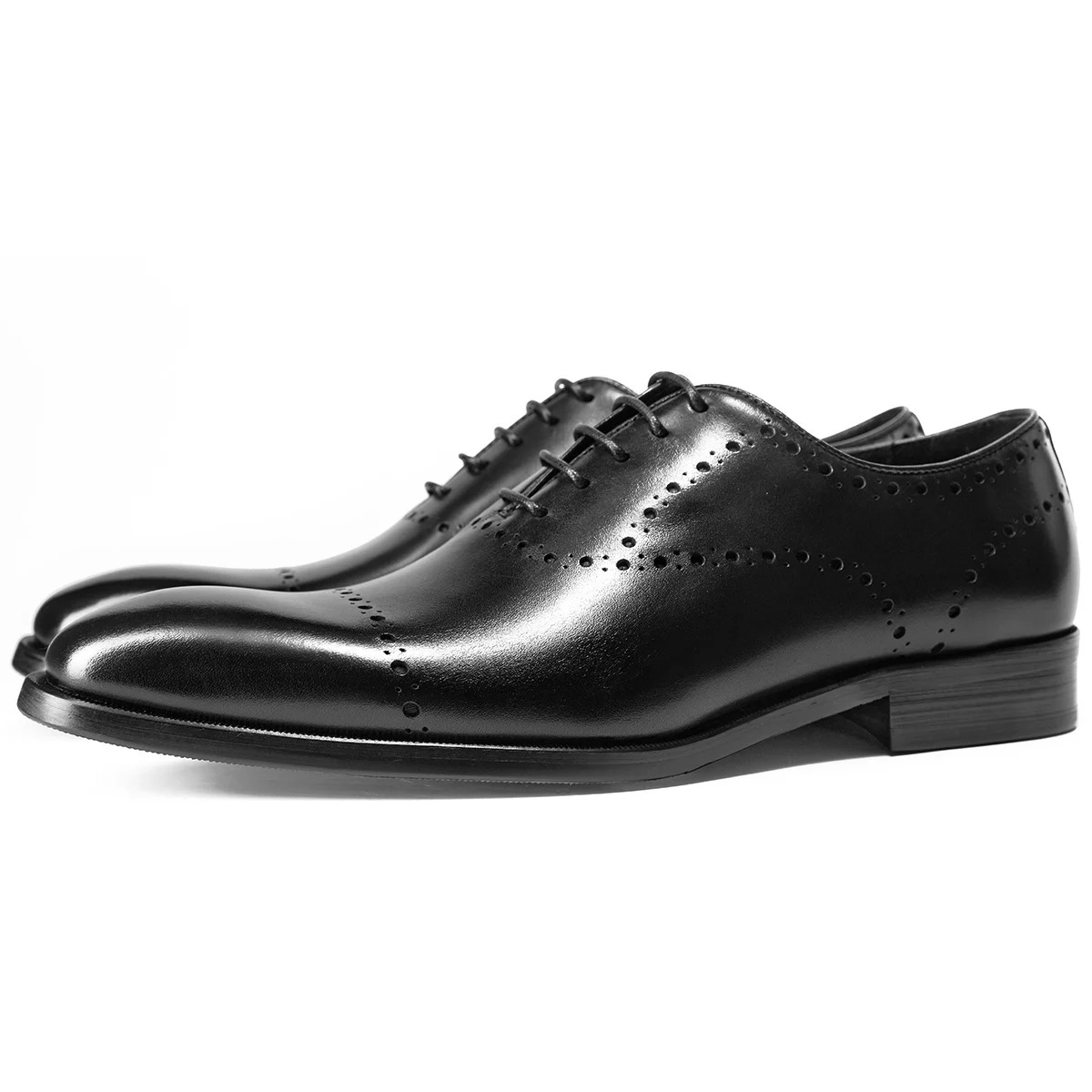 Cowhide British Style Brock Oxford Shoes Men - Image 6