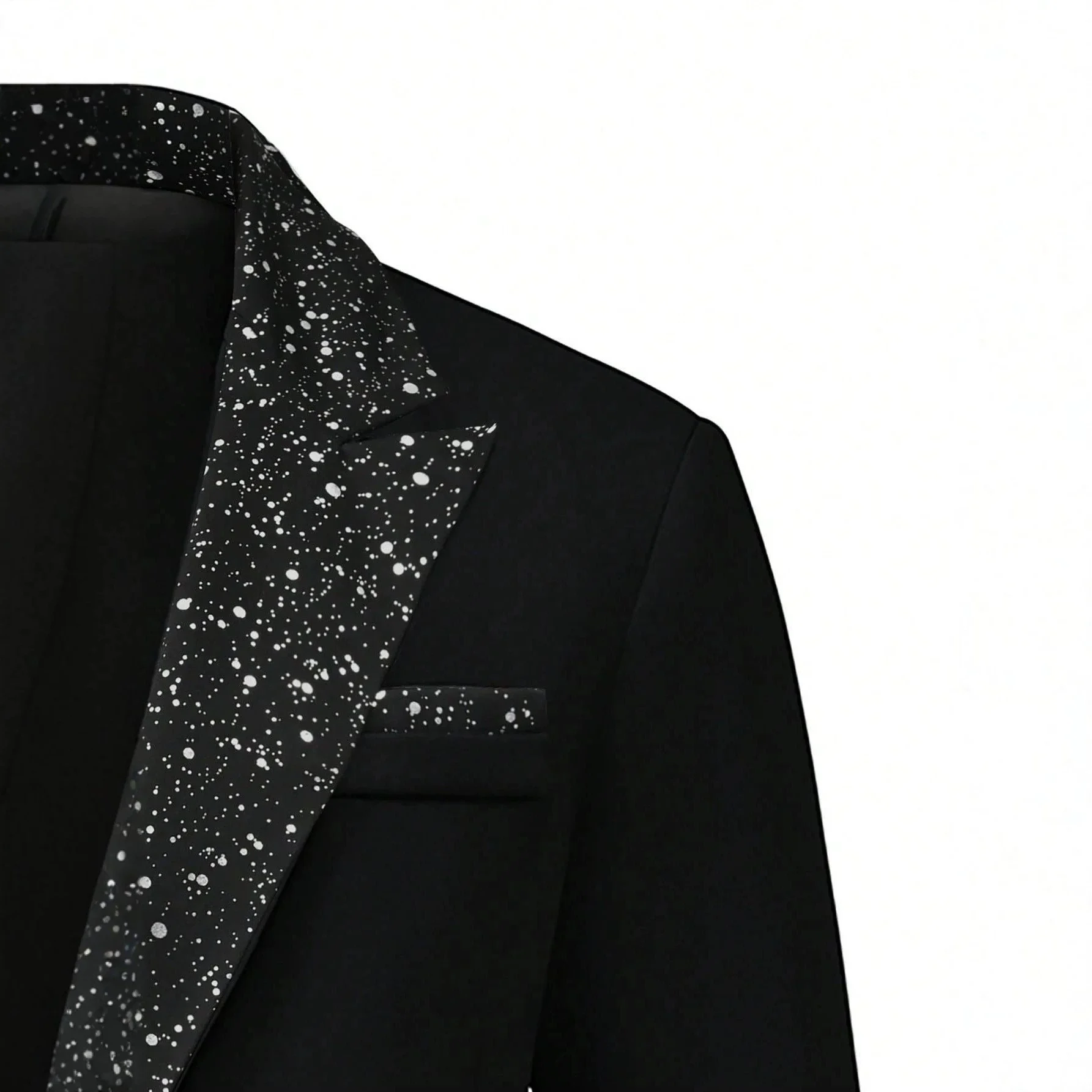 Mens Solid-Color Business Suit Set - Image 4