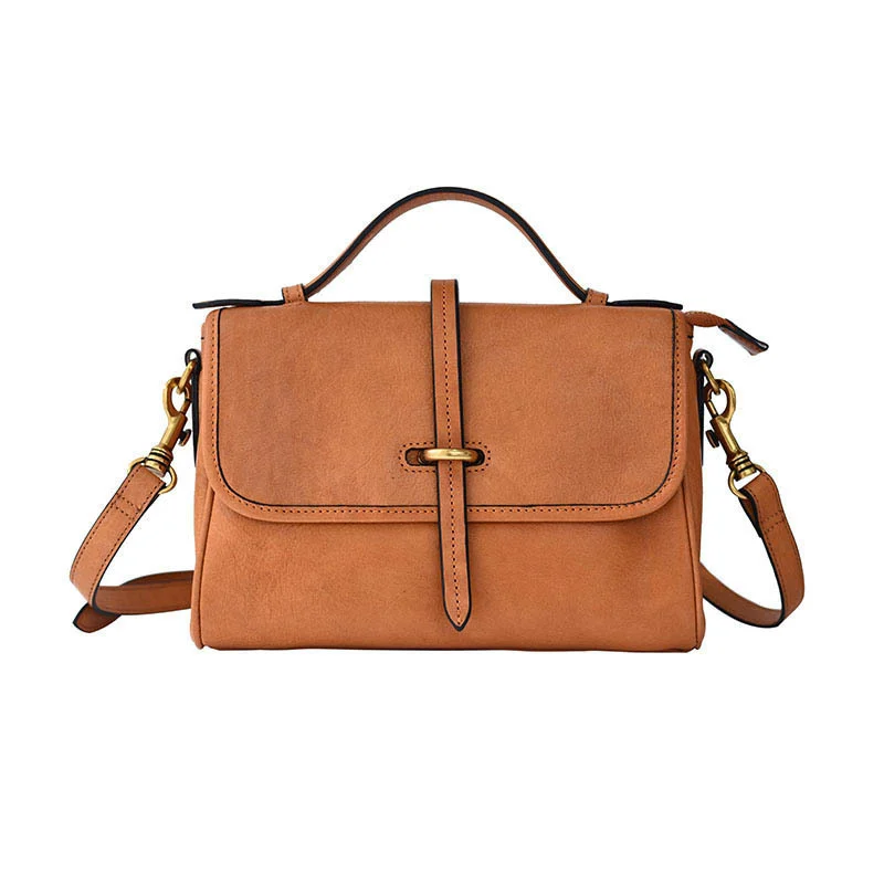 Handmade First Layer Cowhide Skeleton-skin Vintage Messenger Bag - Image 5