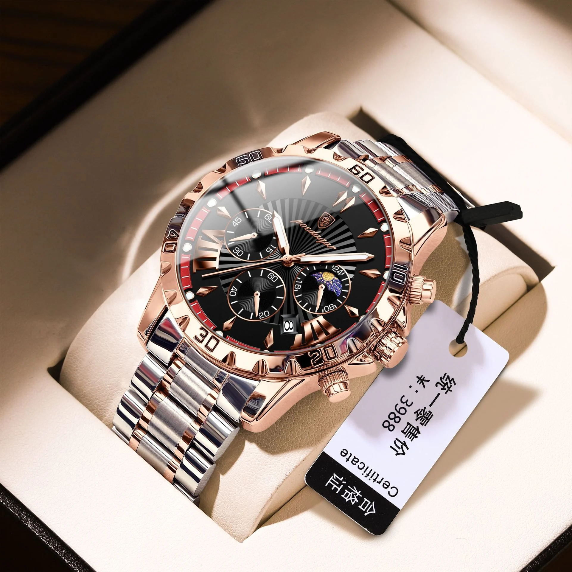 Waterproof Multifunction Sporty Mens Watch - Image 5