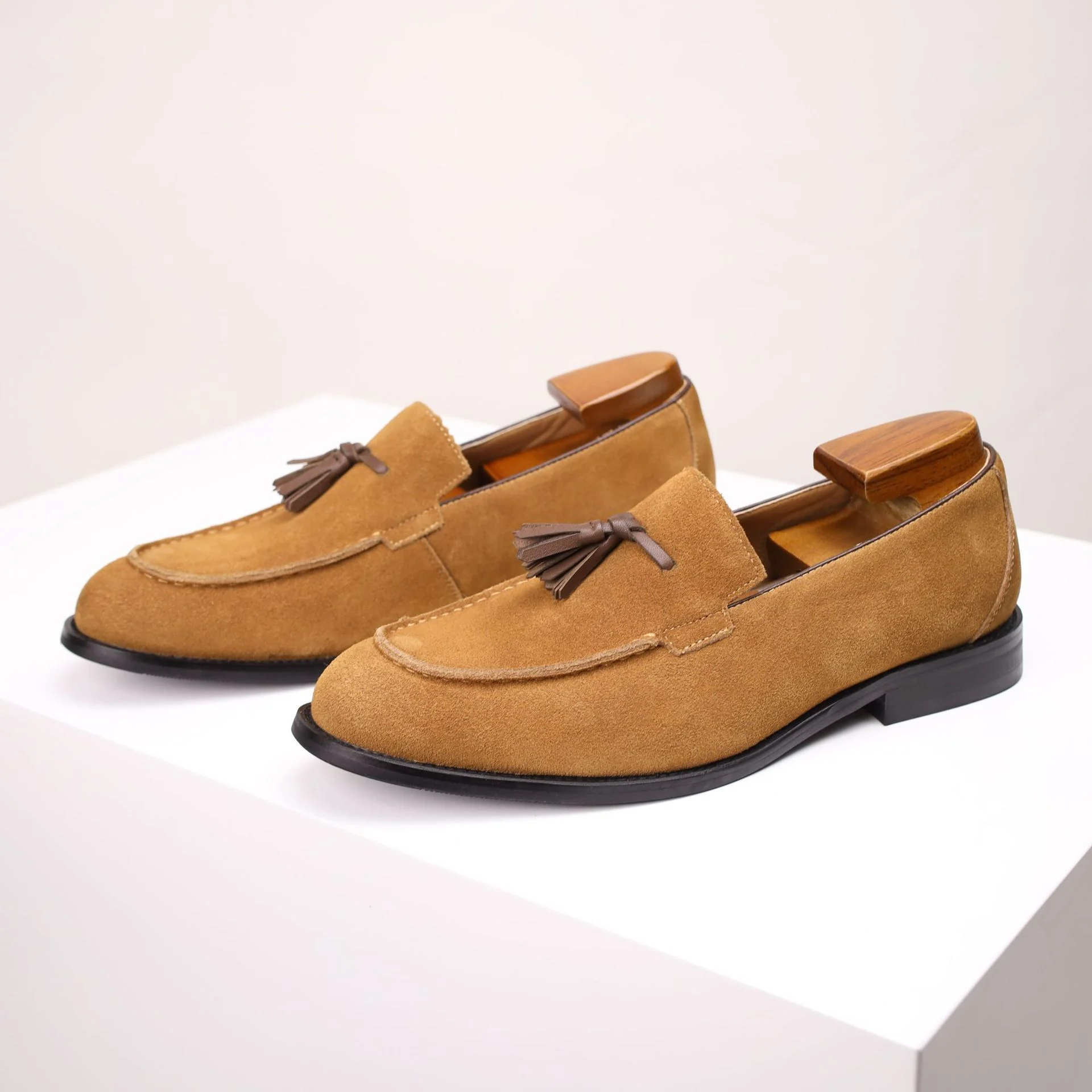 Lazy Slip-on British-style Suede Business Loafers Mens Fashion Shoes - Image 4