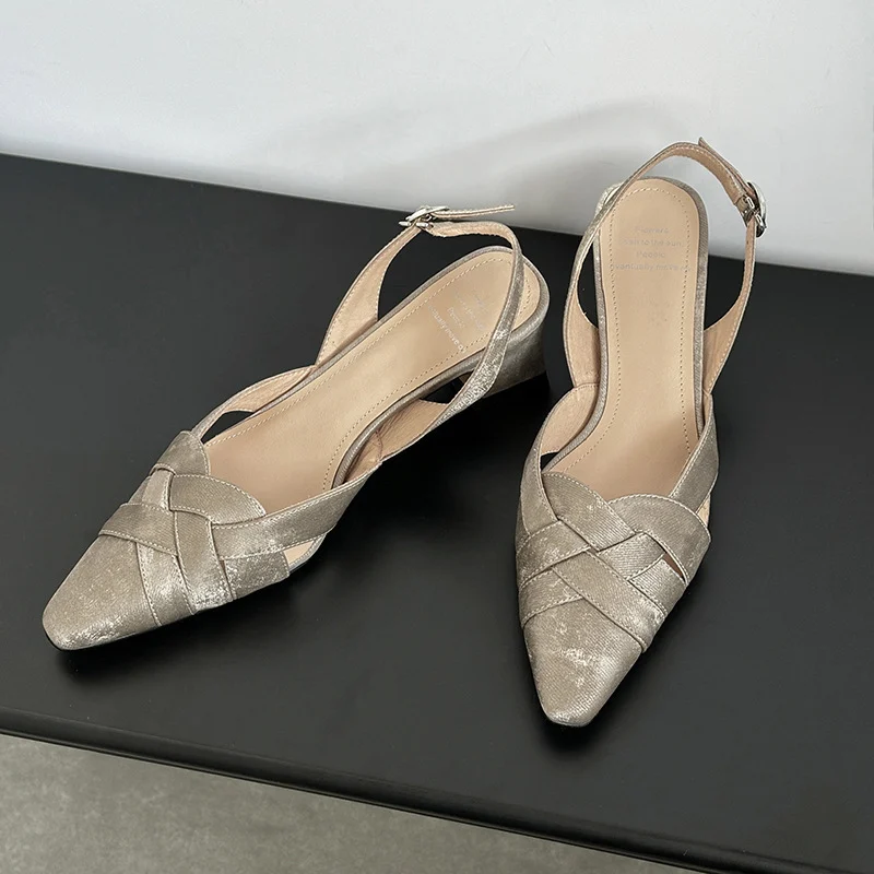 Womens Casual Square-toe Chunky-heel Sandals - Image 7
