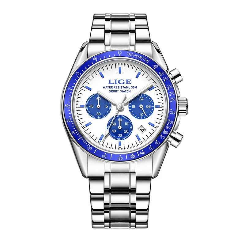 Mens Multifunctional Waterproof Calendar Luminous Quartz Watch - Image 3