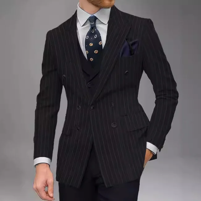 Business-Casual Tailored Suit Spring-Autumn Top For Men - Image 2