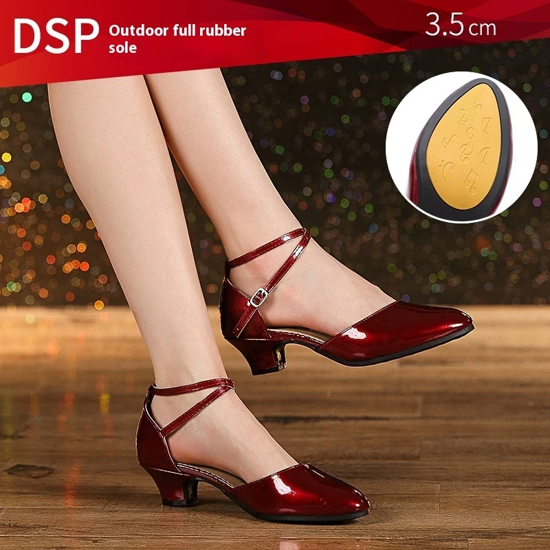 Latin Soft Bottom Square Dance Shoes Women - Image 5