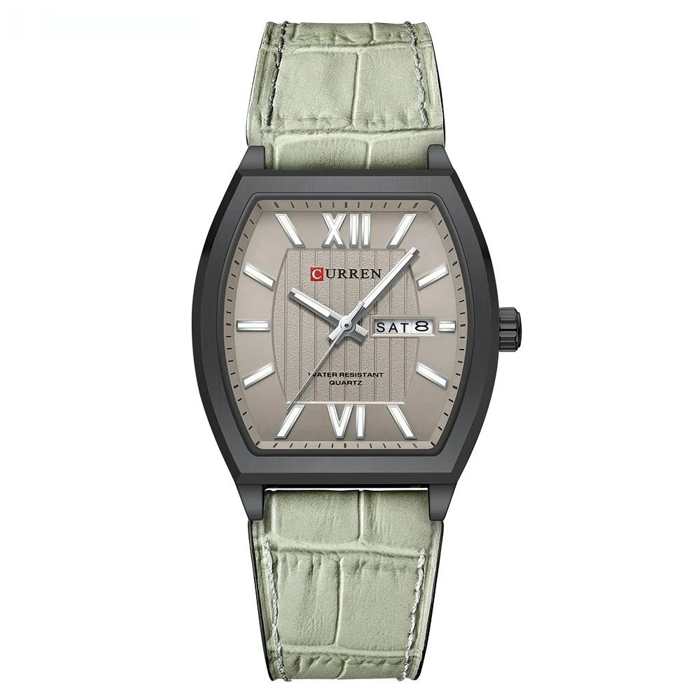 Dual-calendar Casual Leather Wristwatch Couples Watch - Image 5